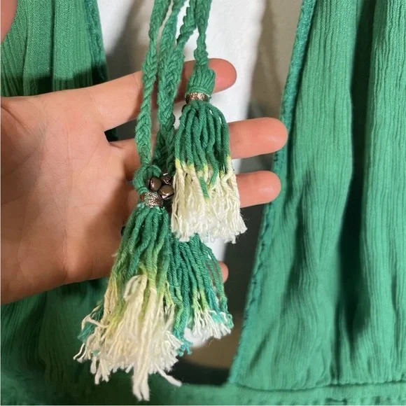 NWT Free People: Look into the Sun Maxi dress. Large. Green. SOLD OUT - Picture 6 of 10